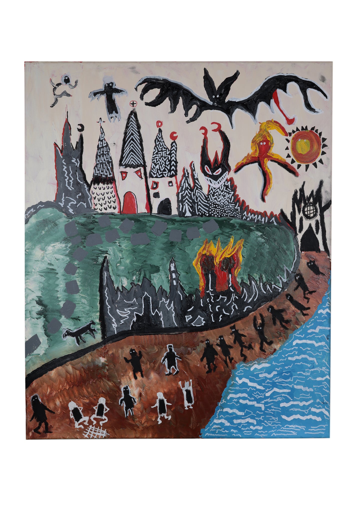 ''FALLEN CITY'' ART PRINT. (50x70 CM)