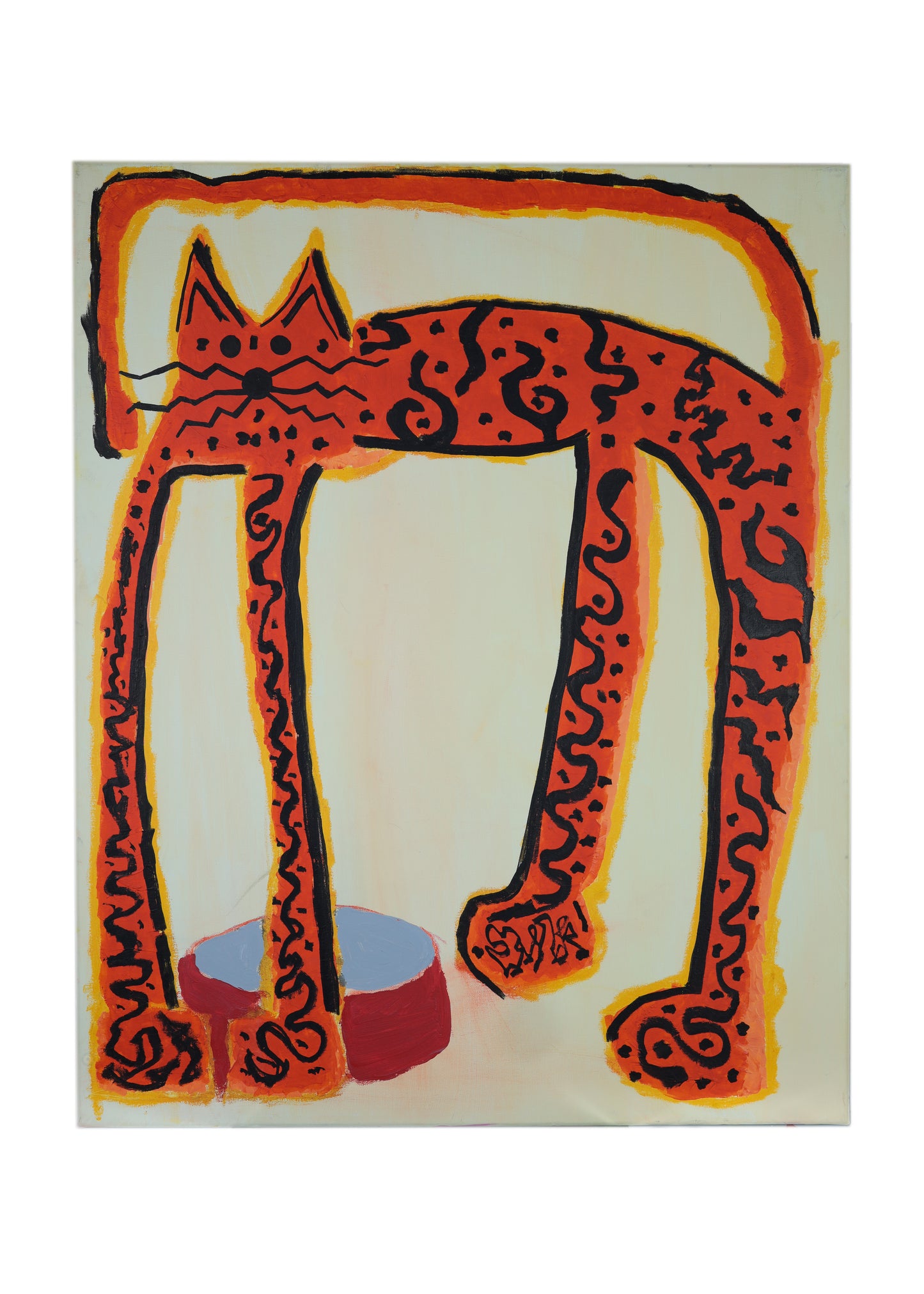 ''HOODCAT'' ART PRINT. (50x70 CM)