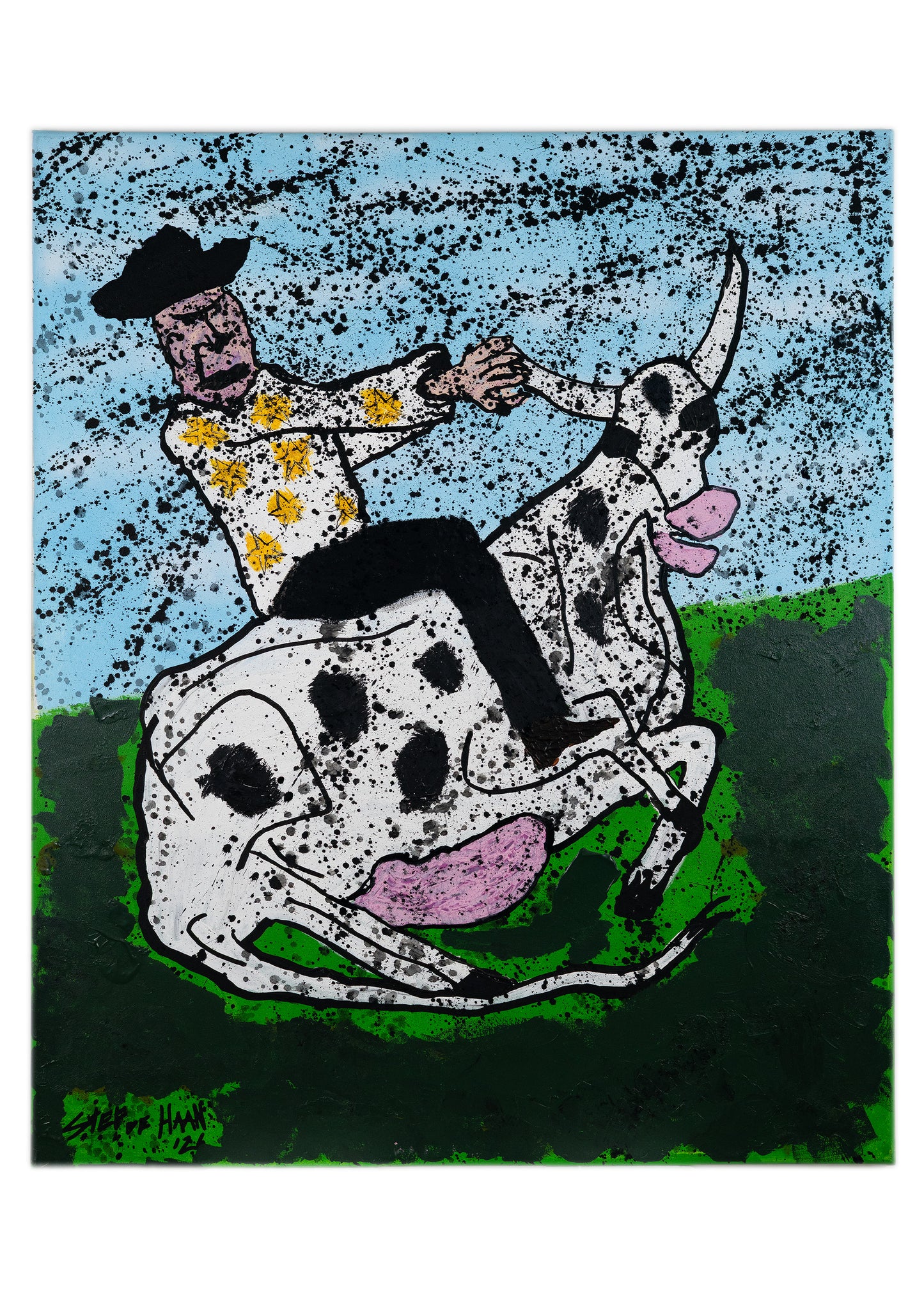 ''REAL COWBOYS'' ART PRINT. (50 x 70 CM)