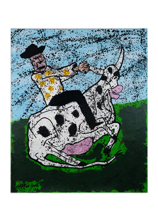 ''REAL COWBOYS'' ART PRINT. (50 x 70 CM)