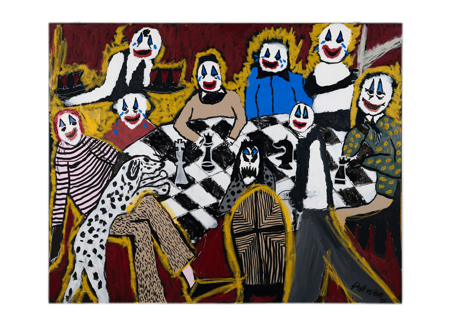 ''CHESS TOURNAMENT OF LIFE'' ART PRINT. (50 x 70 CM)