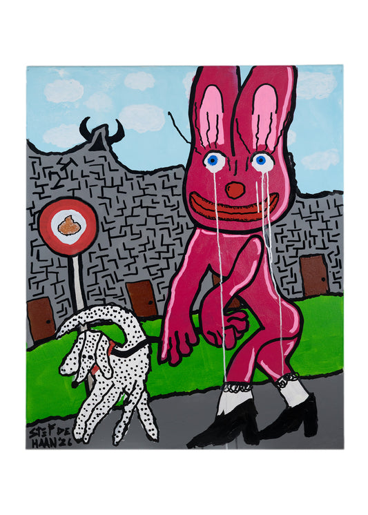 ''WHO BE WALKING WHO THO'' ART PRINT. (50 x 70 CM)
